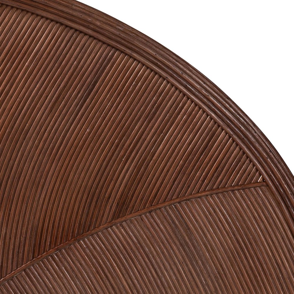 Seana Bohemian Dark Brown Rattan Queen Size Standalone Headboard. Picture 4