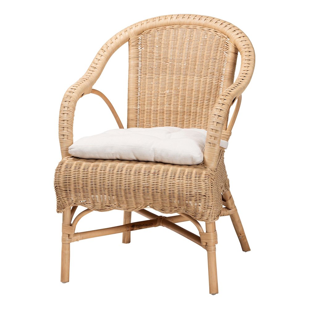 Reinu Natural Rattan Dining Chair. Picture 1