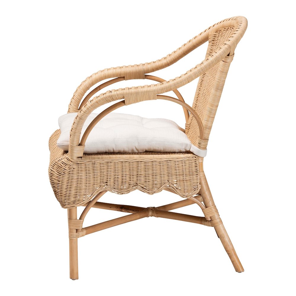 Reinu Natural Rattan Dining Chair. Picture 3