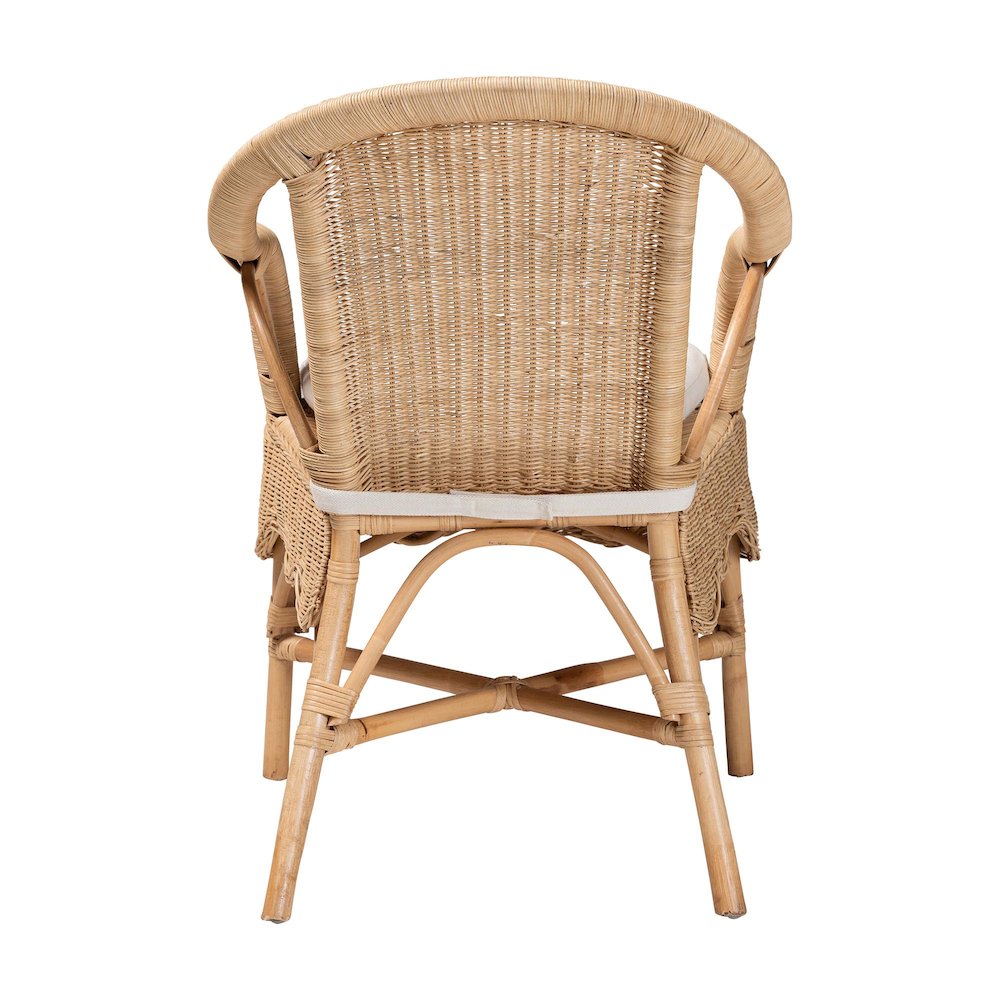 Reinu Natural Rattan Dining Chair. Picture 4