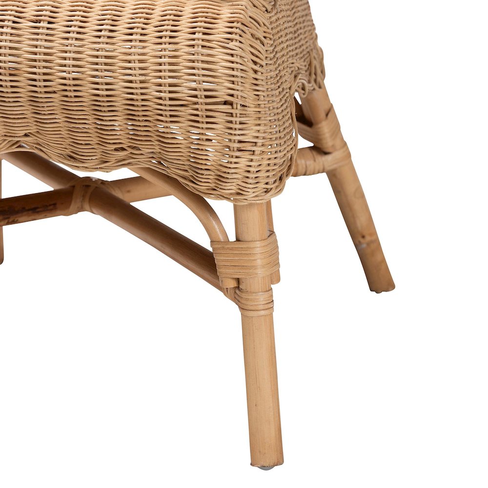 Reinu Natural Rattan Dining Chair. Picture 6