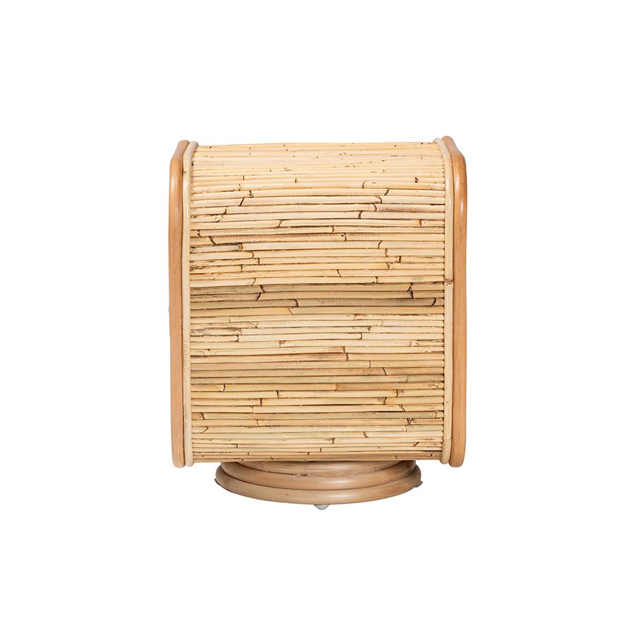 Bethari Bohemian Natural Rattan Nightstand. Picture 3