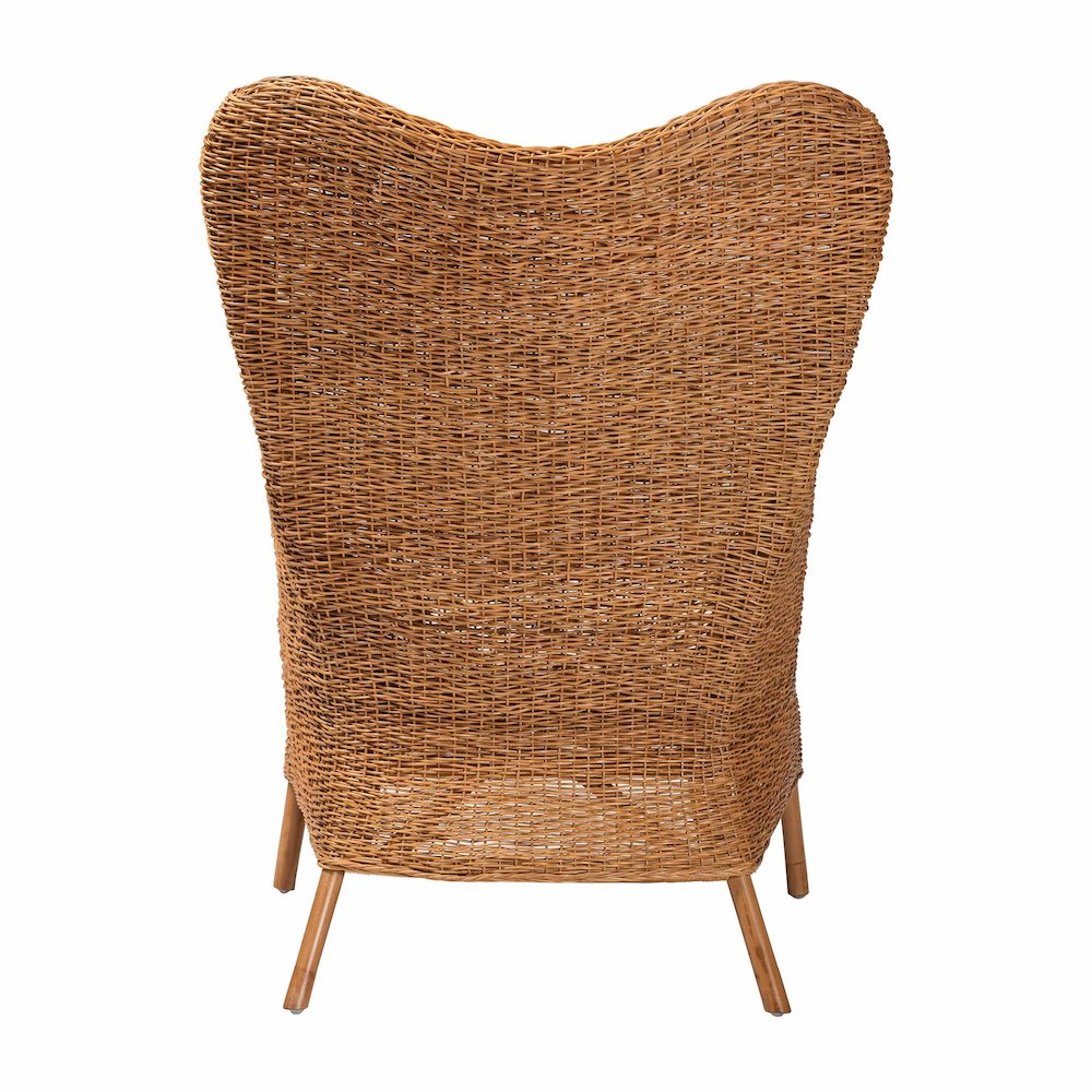 Terra Bohemian Light Honey Rattan Arm Chair. Picture 4