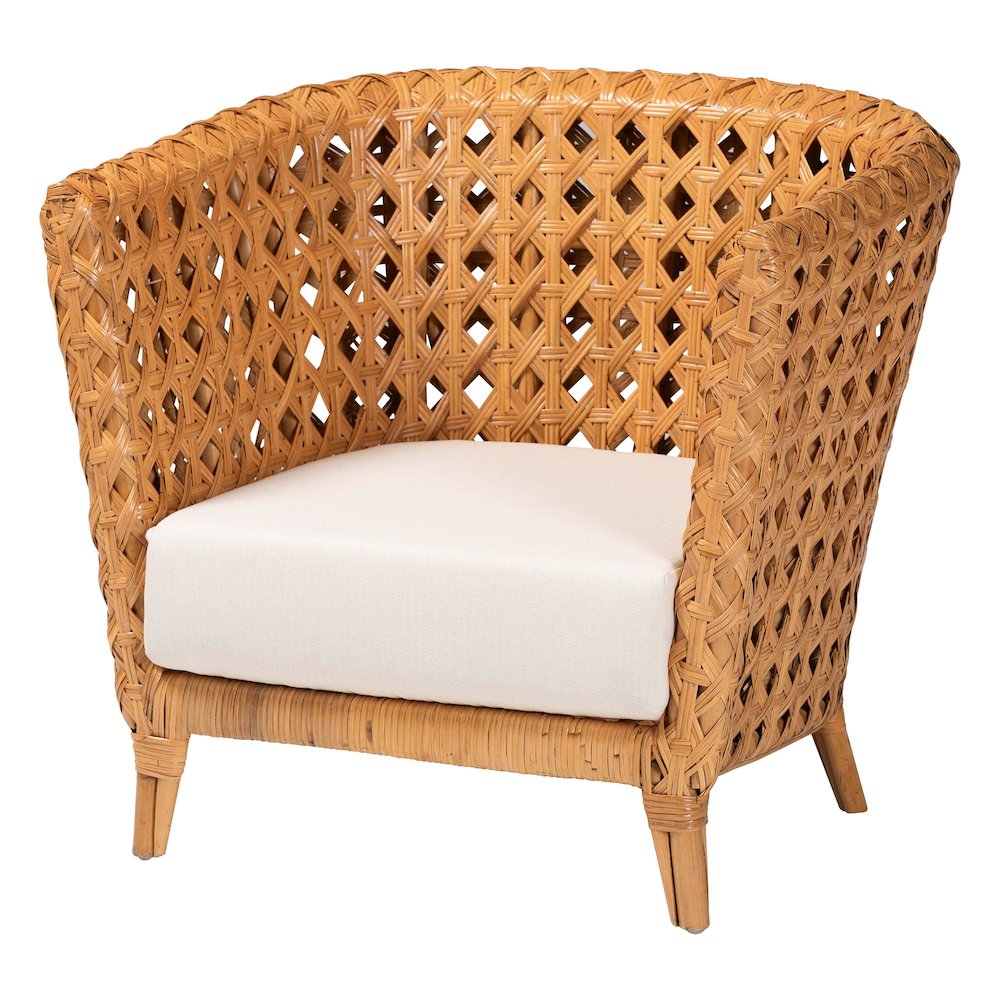 Daiwa Bohemian Light Honey Ratan Accent Chair. Picture 1