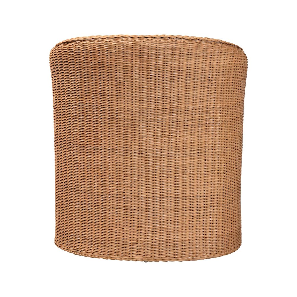 Tessa Bohemian Light Honey Rattan Arm Chair. Picture 4