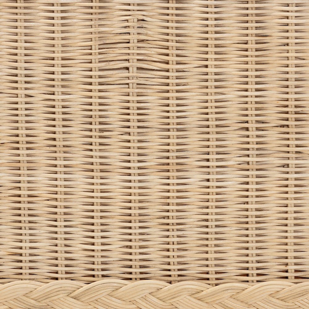 Lanica Japandi Sun-Bleached Braided Rattan Queen Size 4-Piece Bedroom Set. Picture 10