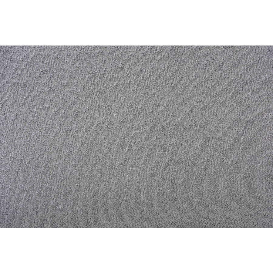 Uriel Mid-Century Modern Grey Boucle Fabric Sofa. Picture 7