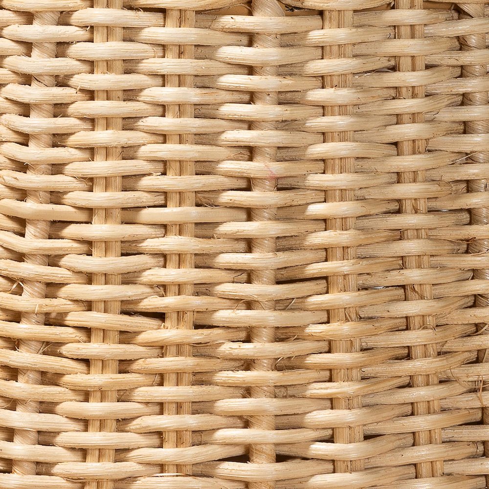 Lavada Bohemian Natural Scalloped Rattan Pendant Lampshade. Picture 3