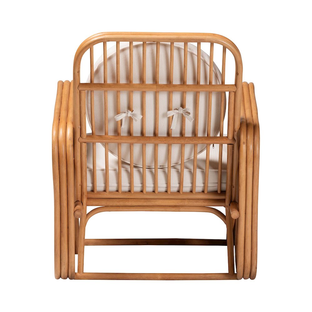 Tiramisu Bohemian Light Honey Rattan Arm Chair. Picture 4