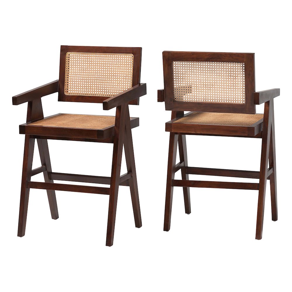Kresna Natural Rattan Counter Stool. Picture 2