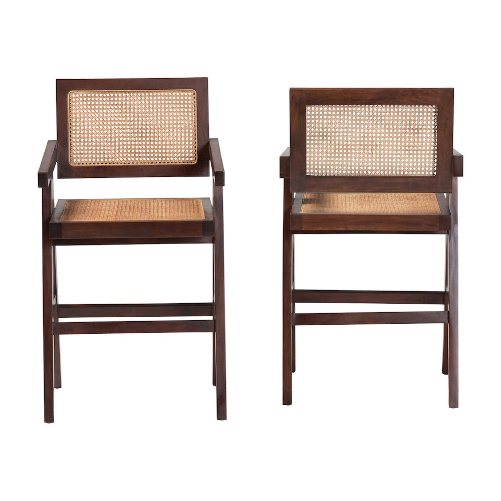 Kresna Natural Rattan Counter Stool. Picture 1