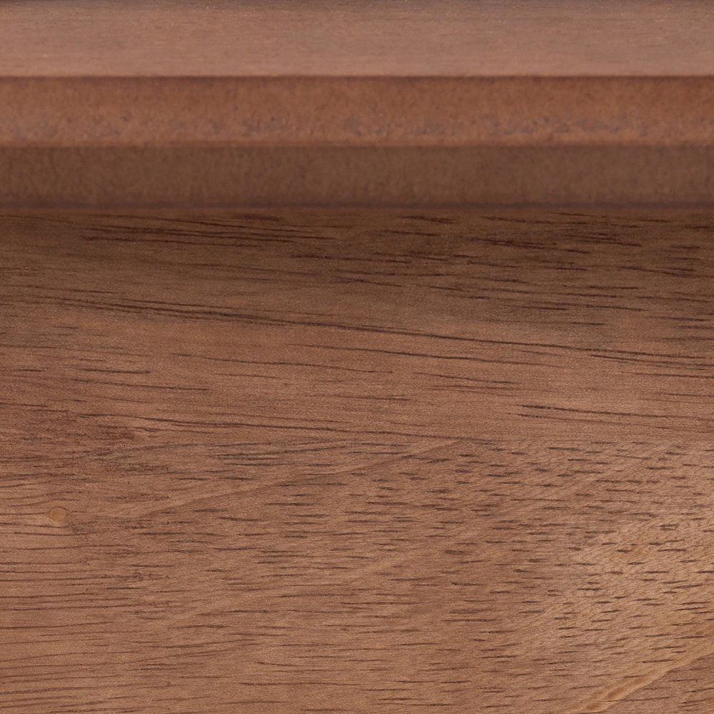 Elvina Mid-Century Transitional Ash Walnut Wood Queen Size Platform Bed. Picture 6