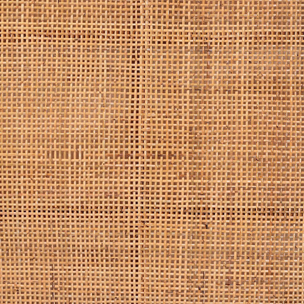 Lesia Bohemian Natural Rattan and Mahogany Wood Queen Size Headboard. Picture 3