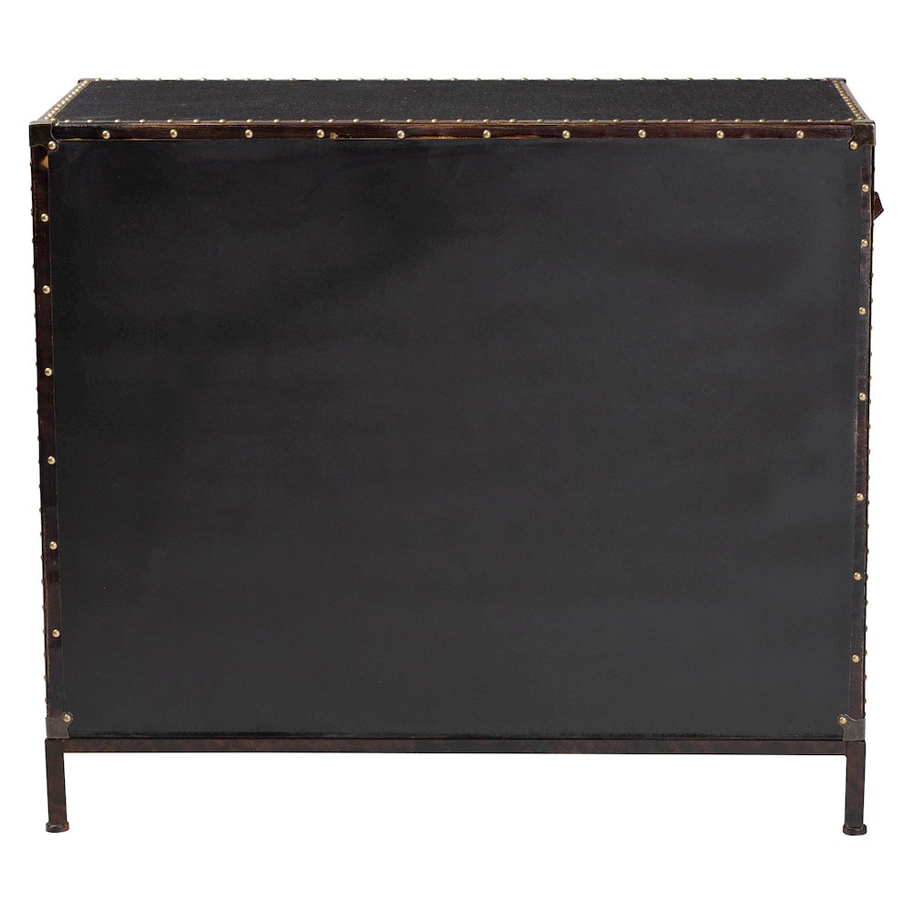Studio Benton Vintage Black Canvas 4-Drawer Storage Cabinet. Picture 5