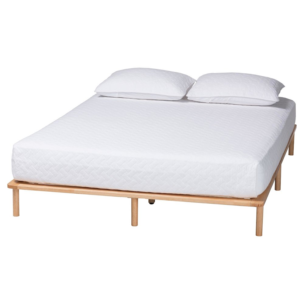 Calhoun Japandi Queen Size Bed Frame. Picture 1