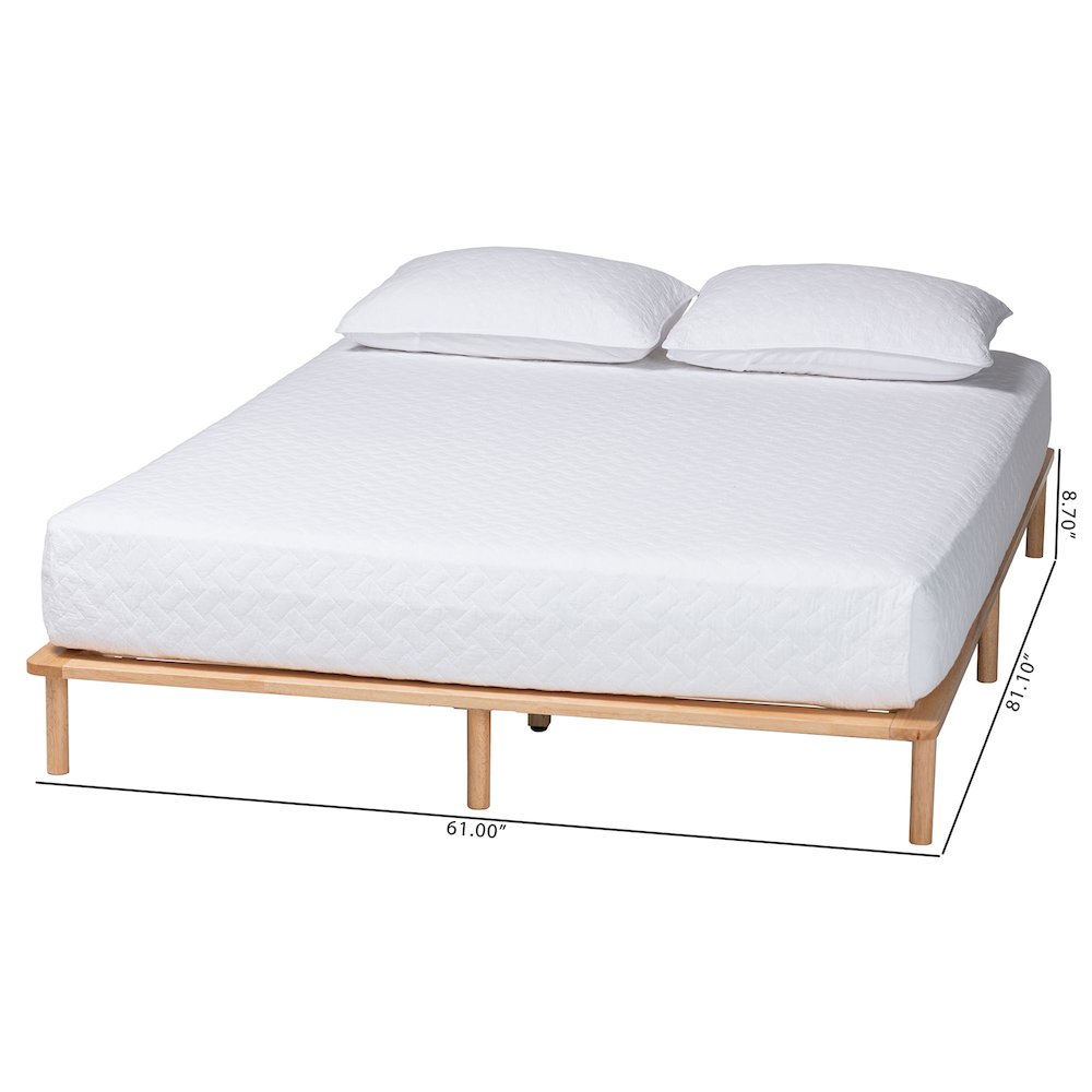 Calhoun Japandi Queen Size Bed Frame. Picture 8