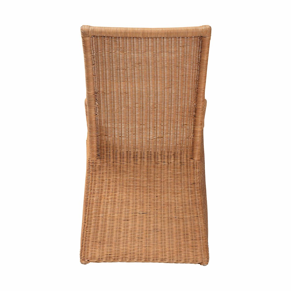 Amsterdam Bohemian Light Honey Rattan Dining Chair. Picture 4