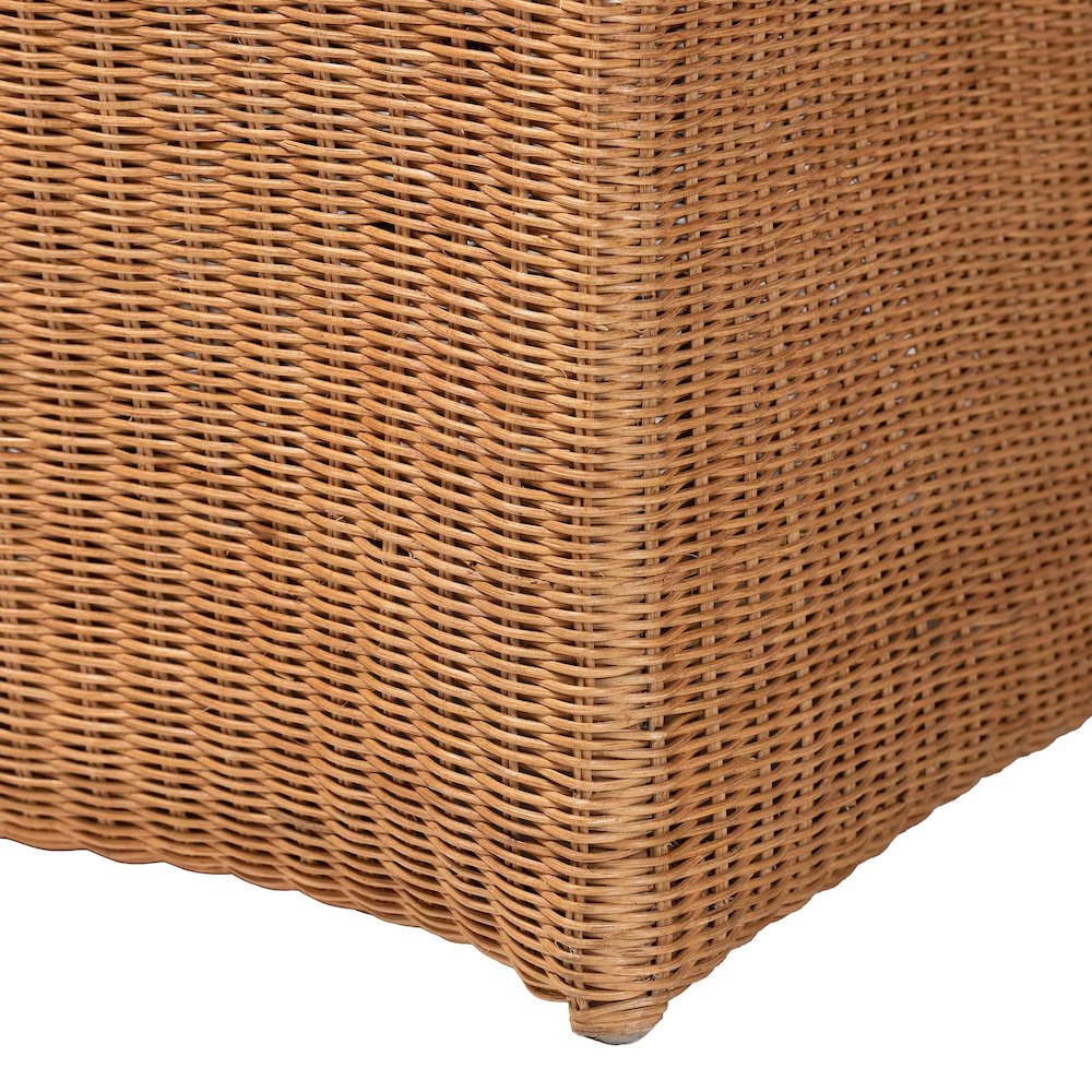Amsterdam Bohemian Light Honey Rattan Dining Chair. Picture 6