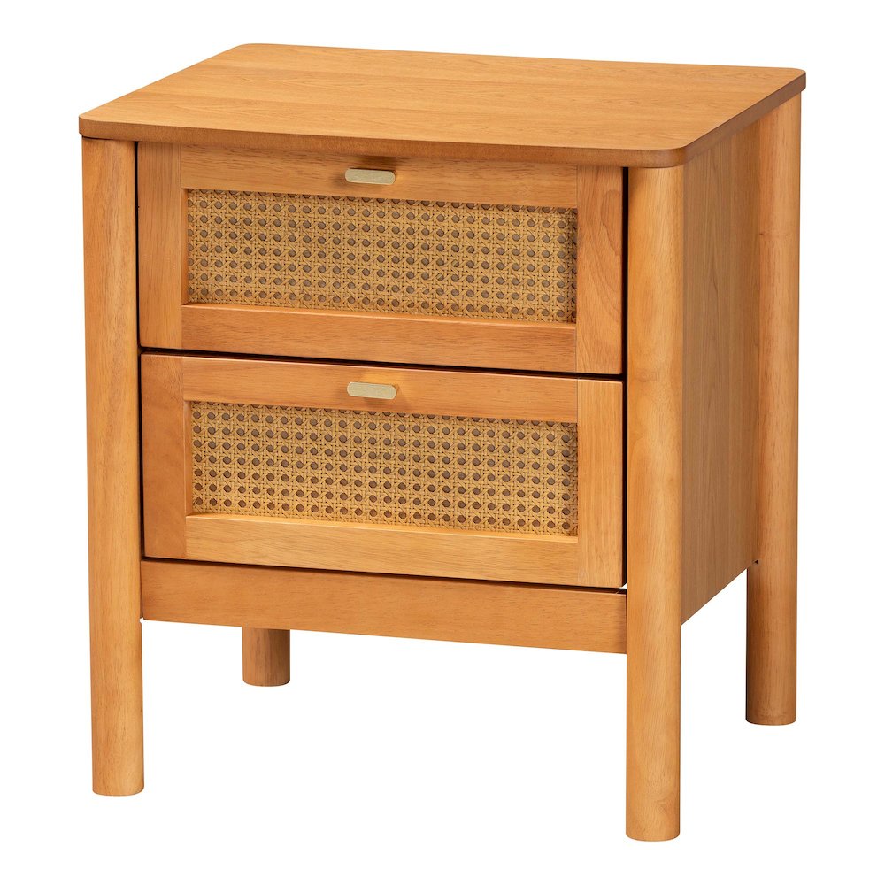 Jenn Golden Brown Wood Japandi 3-Piece Storage Set. Picture 2