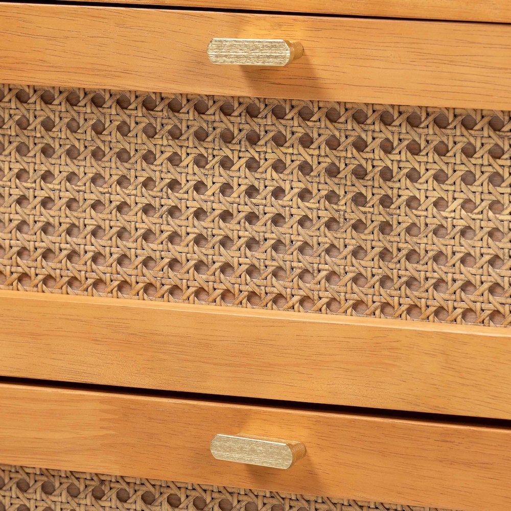 Jenn Golden Brown Wood Japandi 3-Piece Storage Set. Picture 5
