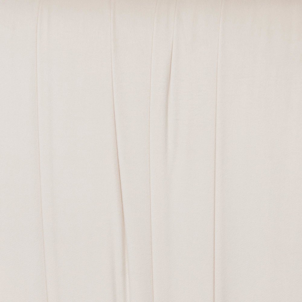 Emsley Luxe Ivory Pleated Velvet Queen Size Platform Bed. Picture 6