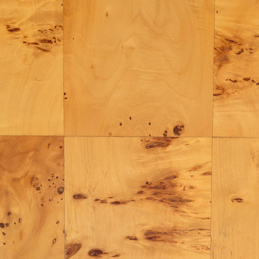 Netra Modern and  Natural Real Burl Wood 6-Drawer Dresser. Picture 8