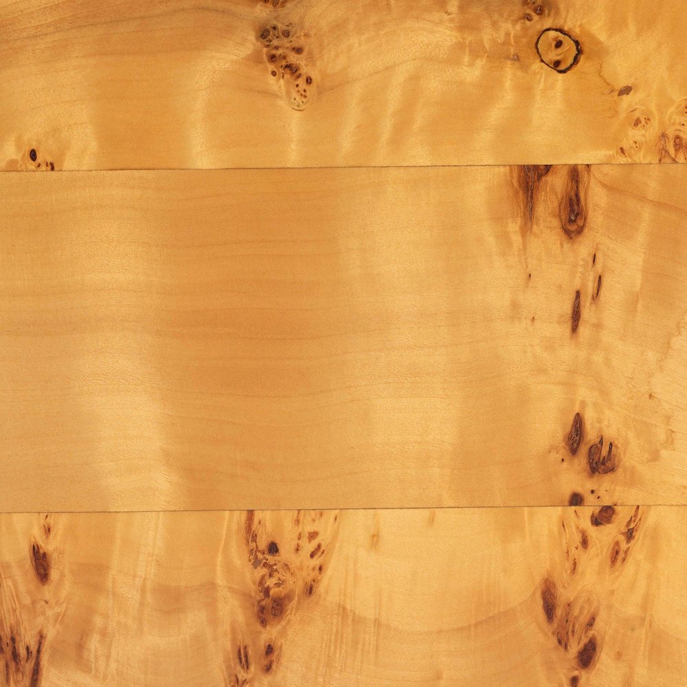 Jihan Modern and  Natural Real Burl Wood Half-Moon Console Table. Picture 7
