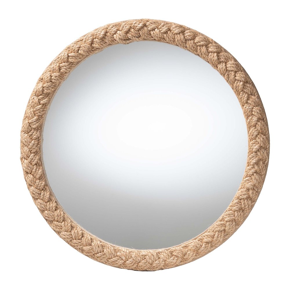 Shara Coastal Braided Rope Accent Mirror. Picture 1