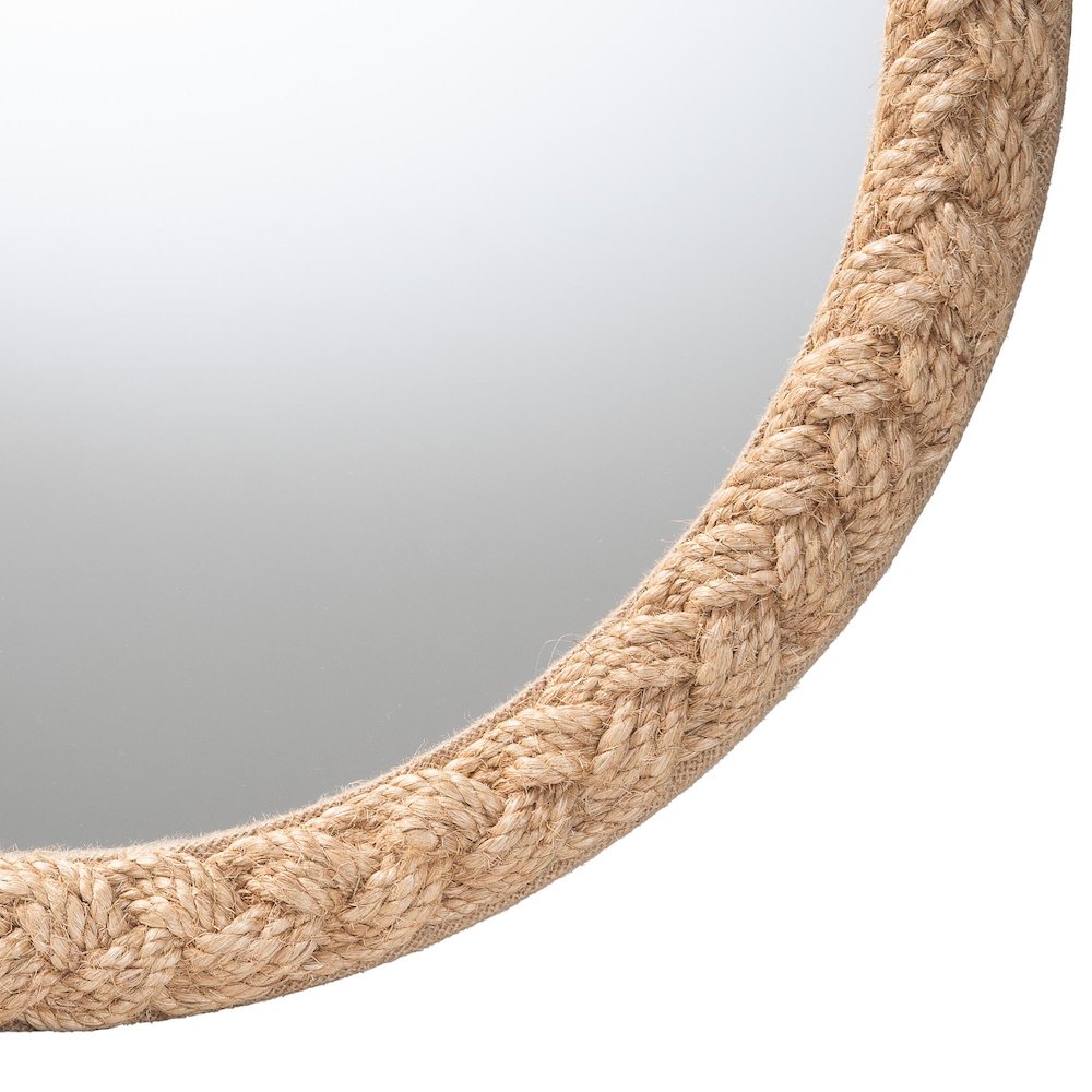 Shara Coastal Braided Rope Accent Mirror. Picture 2