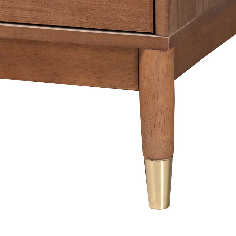 Mandolin Mid-Century Ash Walnut Wood 6-Drawer Dresser. Picture 7