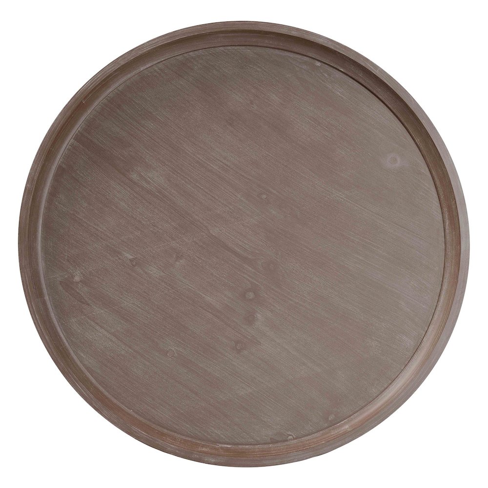 Madrona French Country Antique Brown Wood Coffee Table. Picture 5