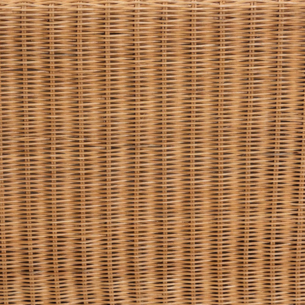 Reiko Handwoven Natural Rattan Bench. Picture 6