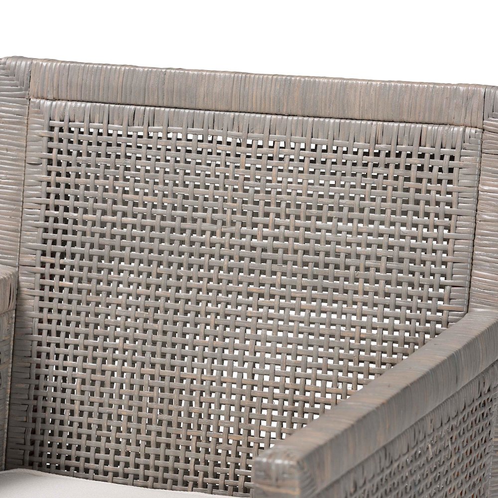 Karis Natural Rattan Dining Armchair. Picture 5