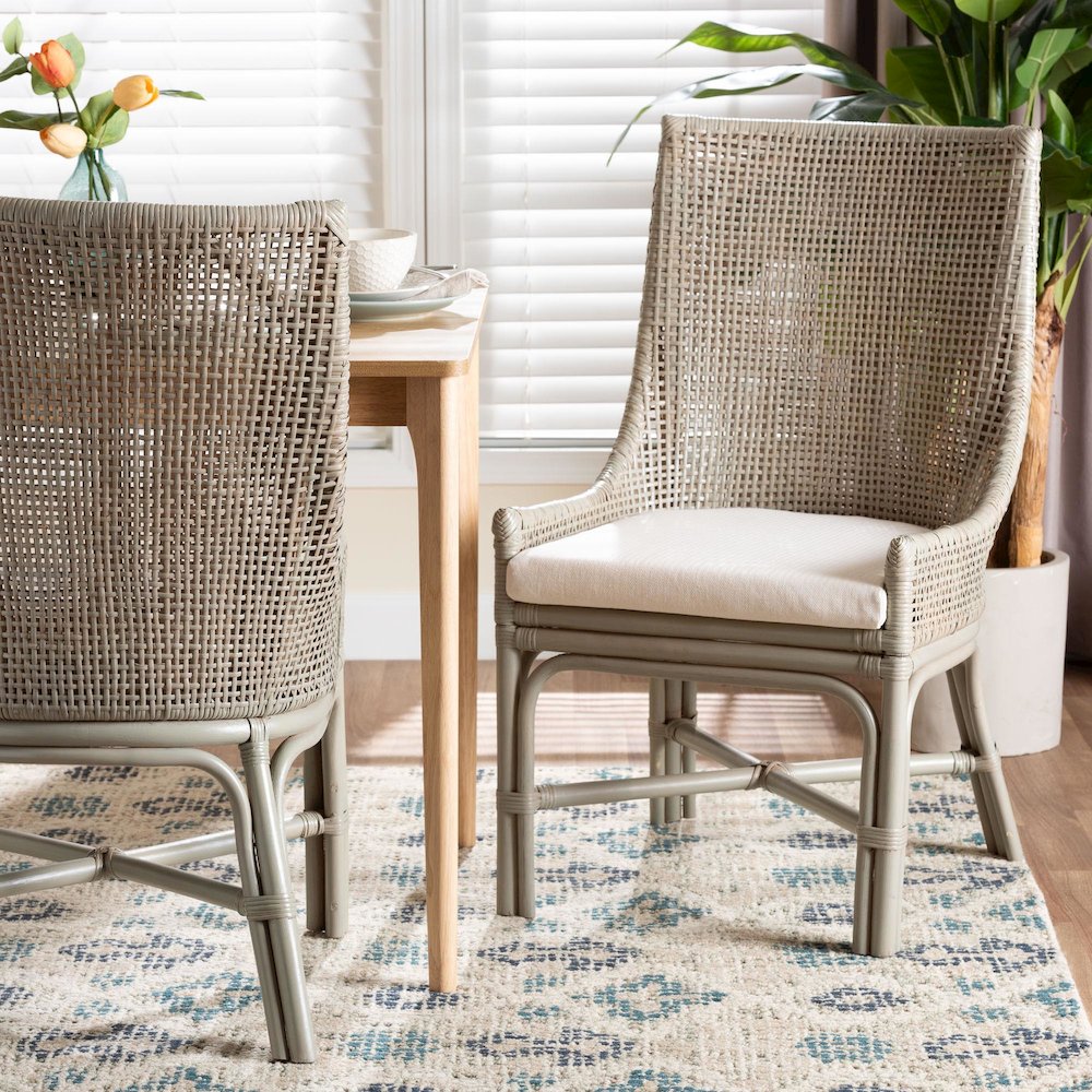 Bella Rattan Dining Chair. Picture 8