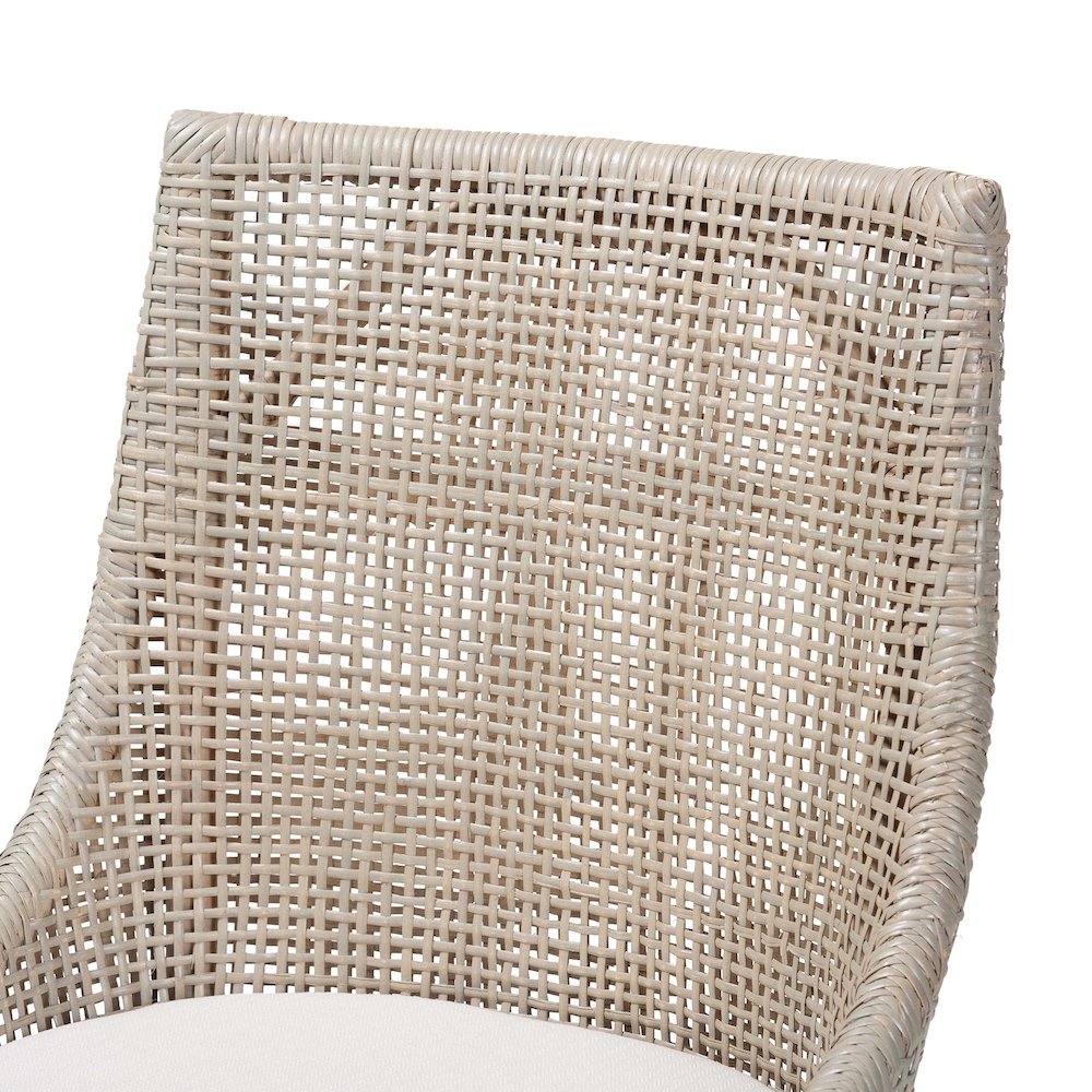 Bella Swivel Rattan Counter Stool. Picture 4