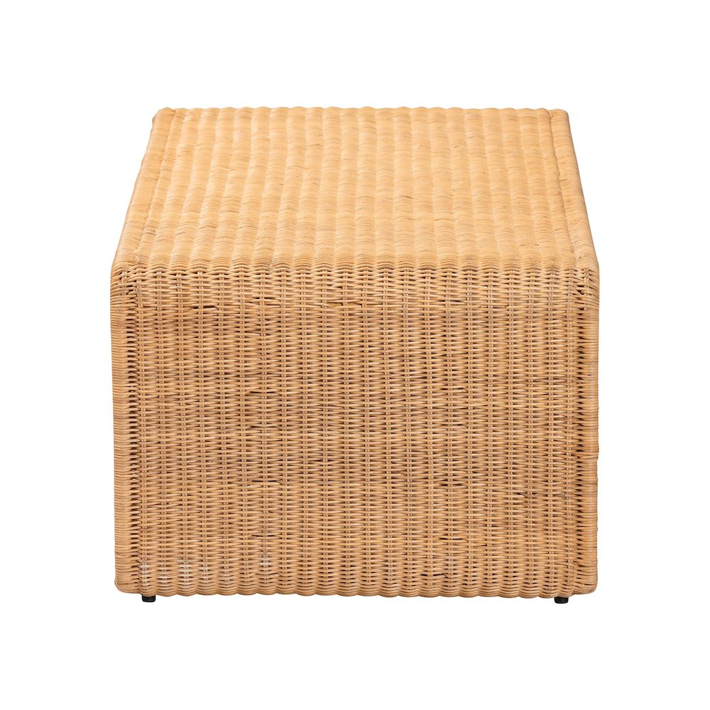 Nevada Bohemian Light Honey Rattan Coffee Table. Picture 4