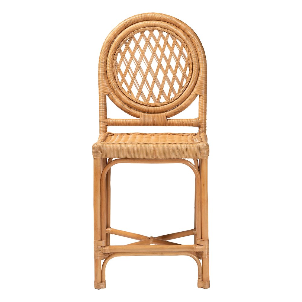 Oxford Natural Rattan Counter Stool. Picture 1