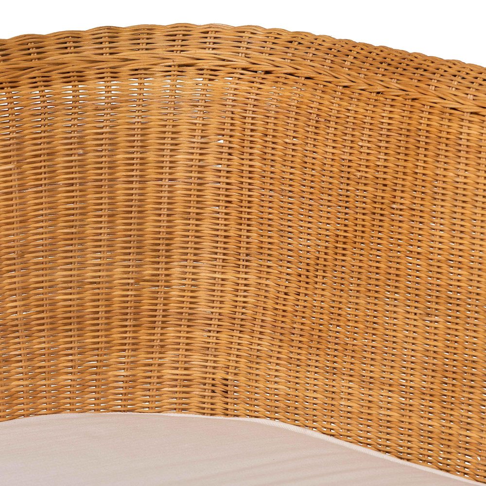Keitha Bohemian Light Honey Rattan 3-Piece Dining Nook Set. Picture 6