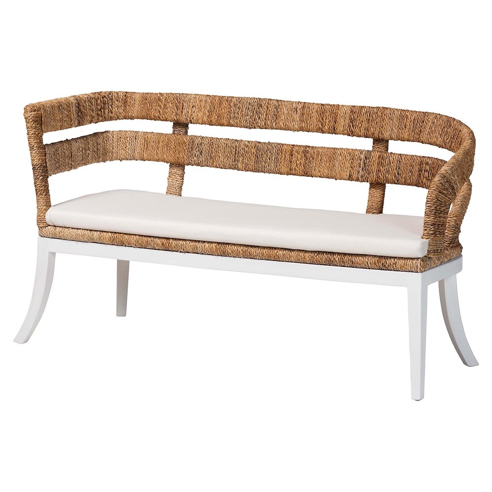 Ubud Seagrass Dining Nook Bench Set. Picture 3