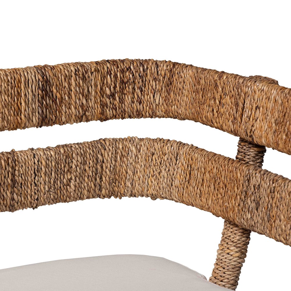 Ubud Seagrass Dining Nook Bench Set. Picture 4