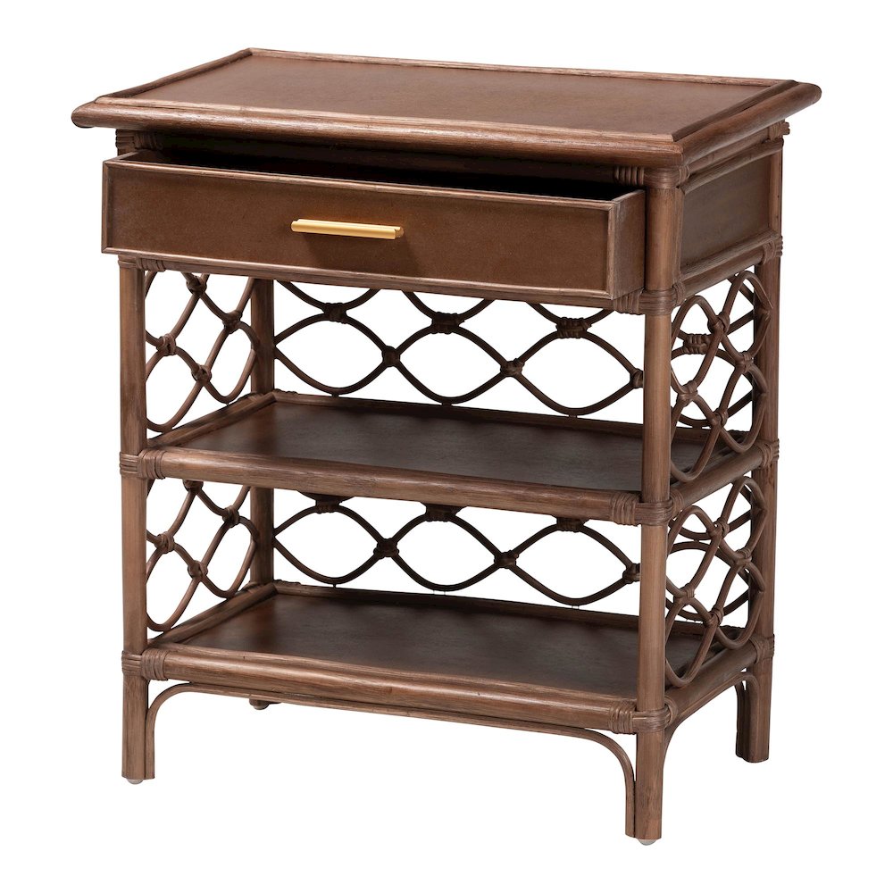 Akane Natural Rattan Nightstand. Picture 2