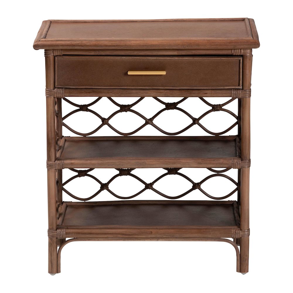 Akane Natural Rattan Nightstand. Picture 3