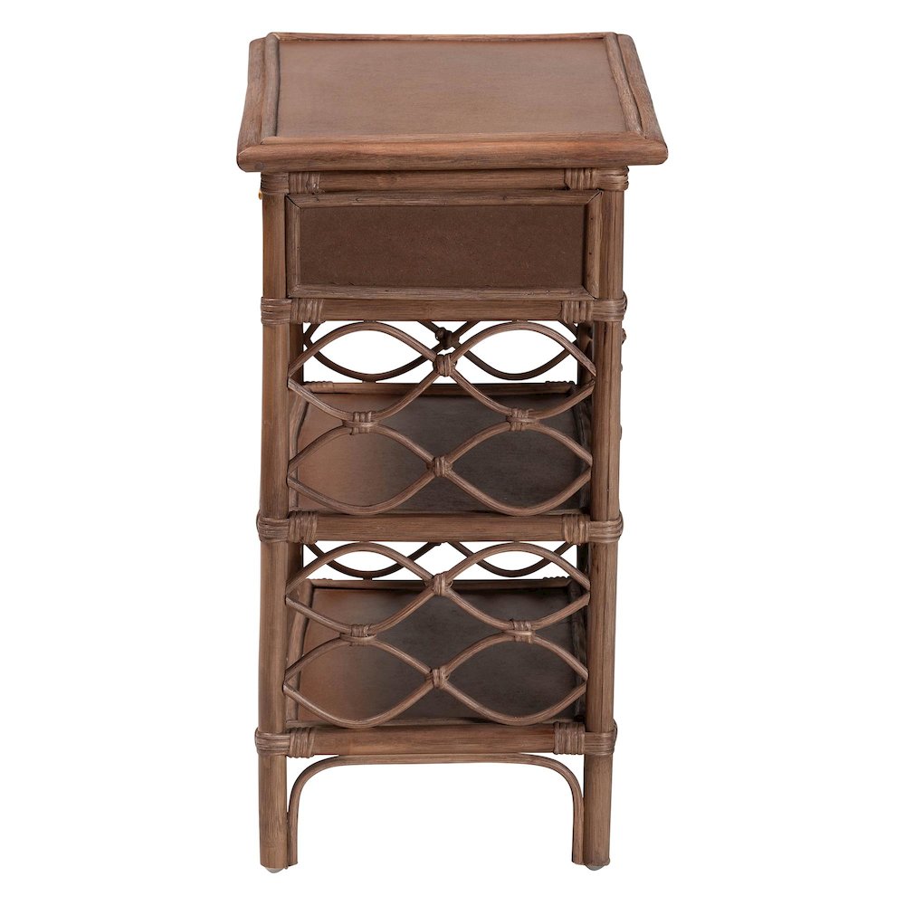 Akane Natural Rattan Nightstand. Picture 4
