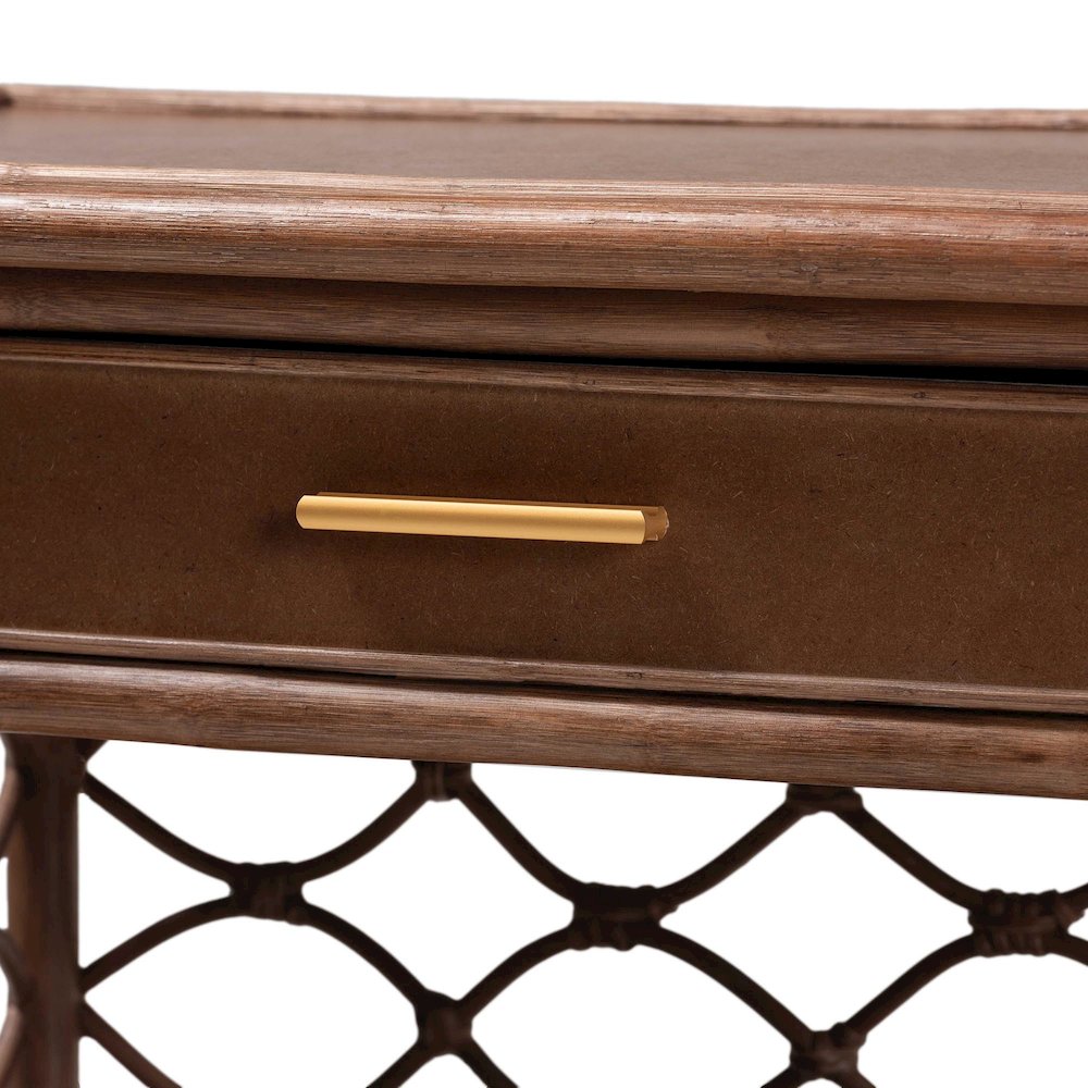 Akane Natural Rattan Nightstand. Picture 6