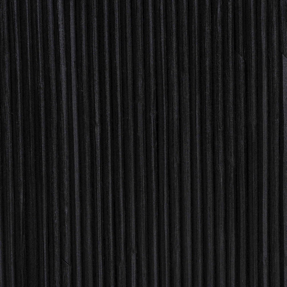 Abebi Black Rattan Console Table - Modern Accent Table. Picture 5
