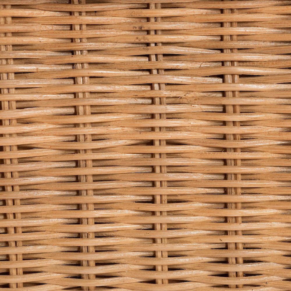 Abena Ming Style Natural Rattan Bench. Picture 5