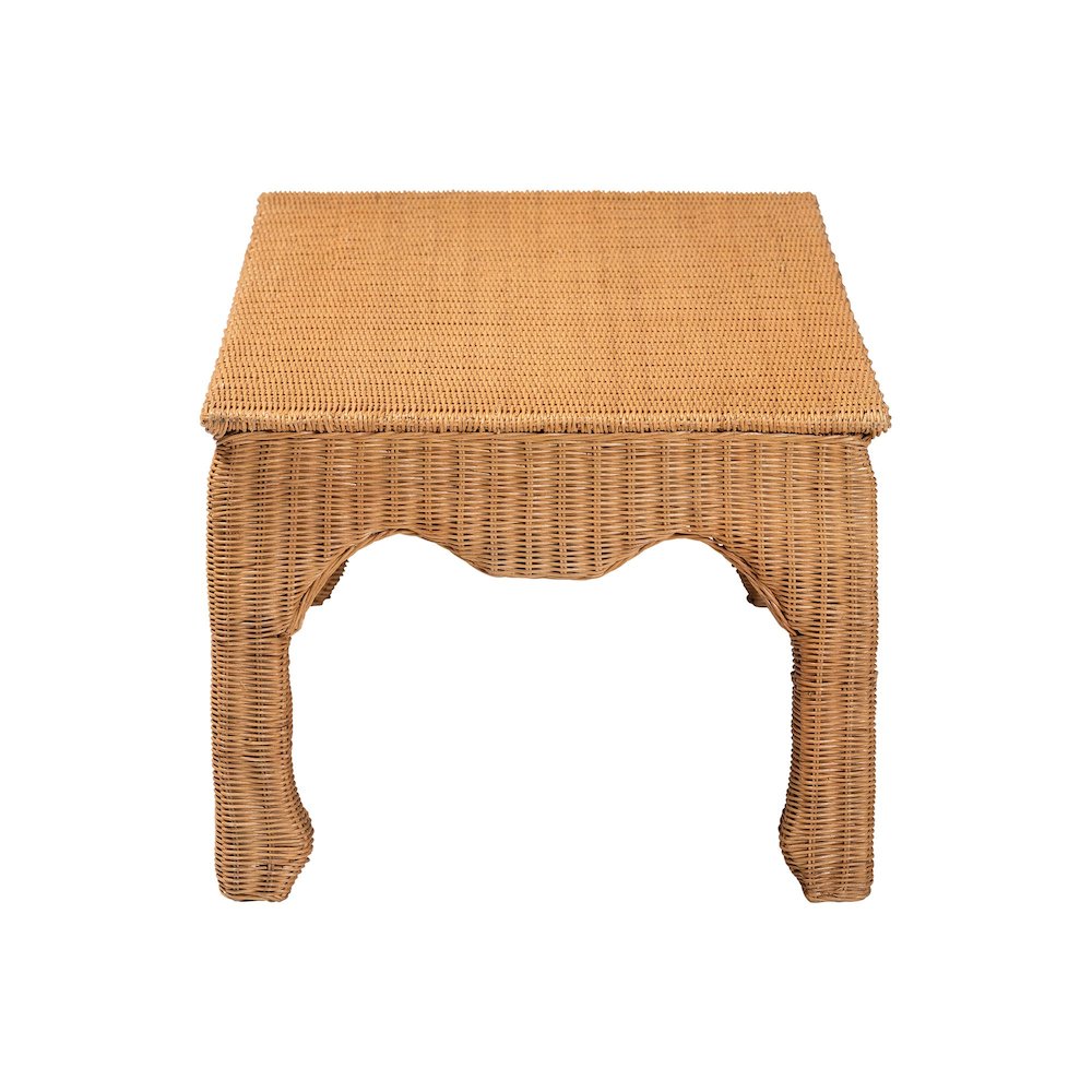 Abena Ming Style Natural Rattan Coffee Table. Picture 3