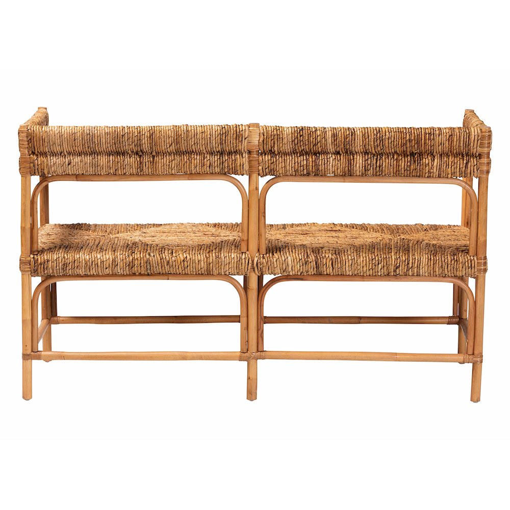 Adisa Natural Rattan Bench - Handcrafted Banquette. Picture 4