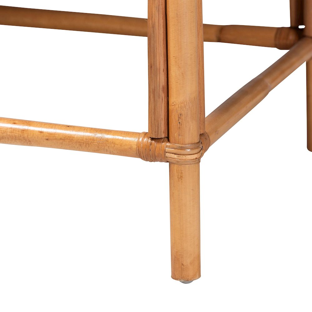 Adisa Natural Rattan Bench - Handcrafted Banquette. Picture 6