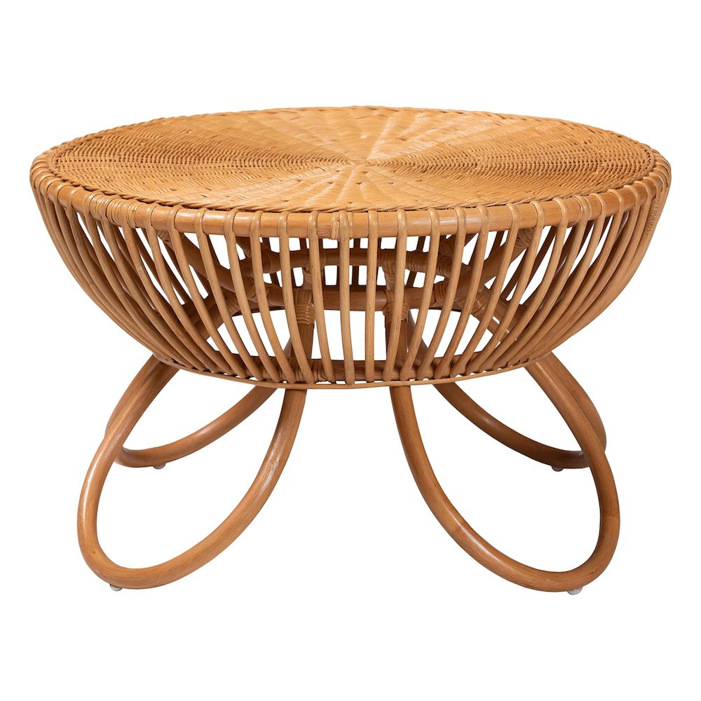 Abel Natural Rattan Coffee Table. Picture 3